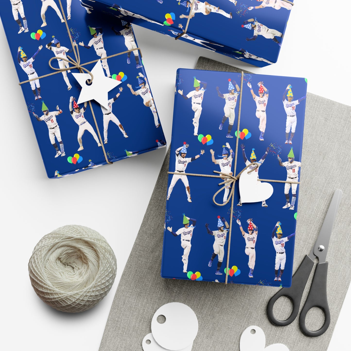 Boys in Blue Birthday Wrapping Paper - Celebration Dance Edition