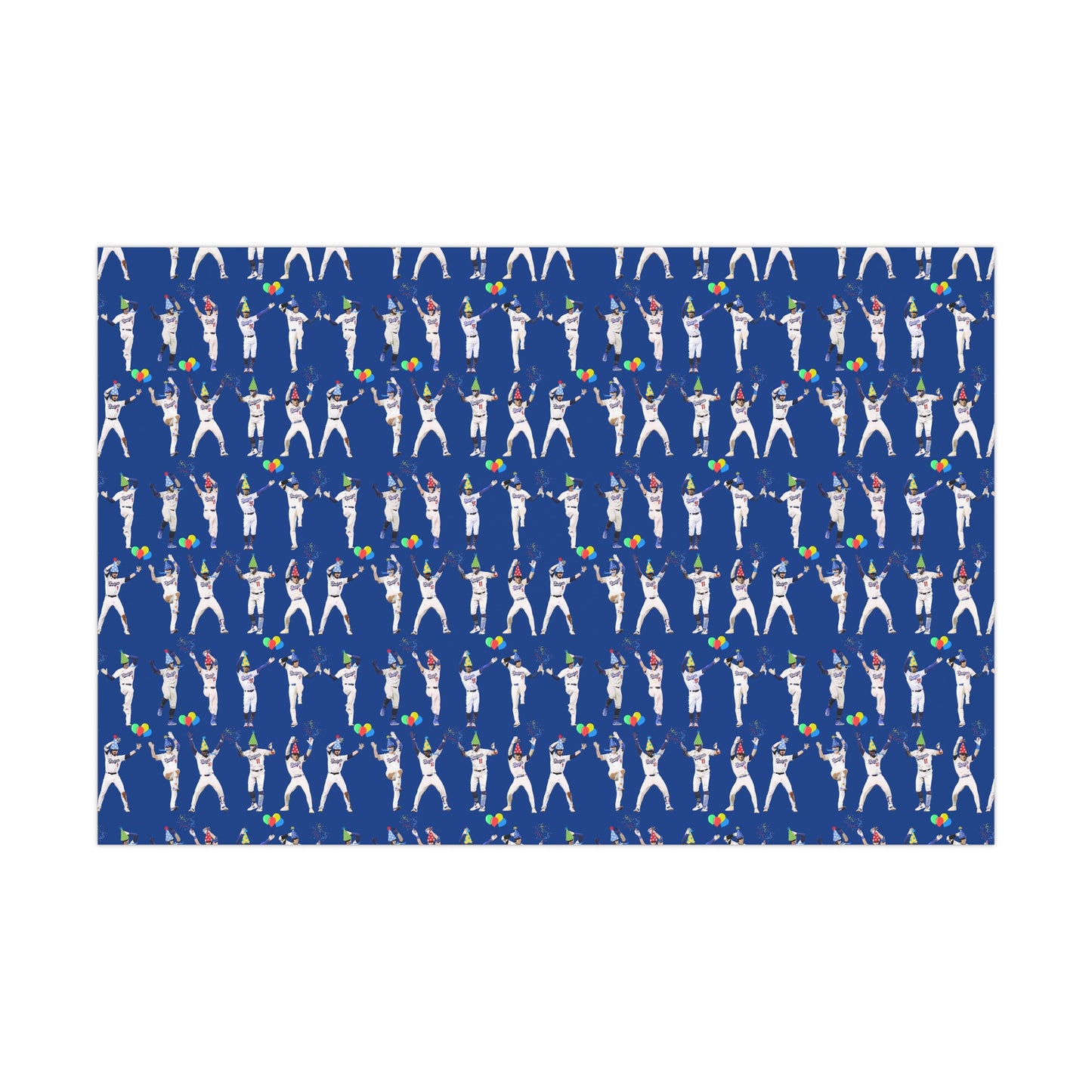 Boys in Blue Birthday Wrapping Paper - Celebration Dance Edition