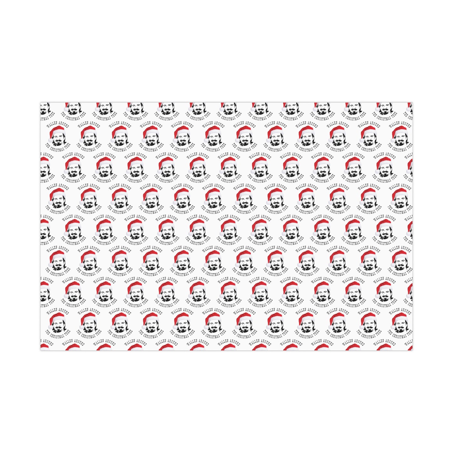 Morgan Wallen "Wallen Around The Christmas Tree" Christmas Wrapping Paper, Morgan Wallen Holiday Gift Wrap, Morgan Wallen Gift