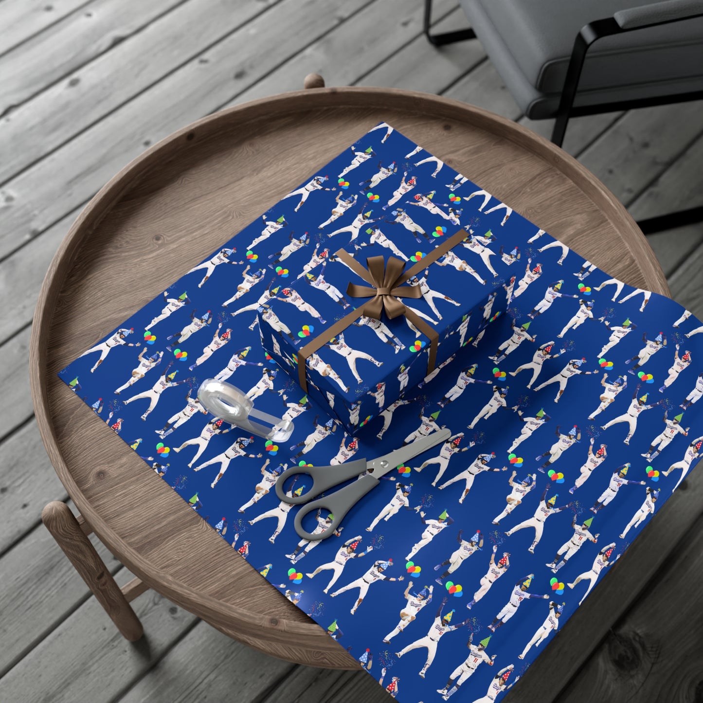 Boys in Blue Birthday Wrapping Paper - Celebration Dance Edition