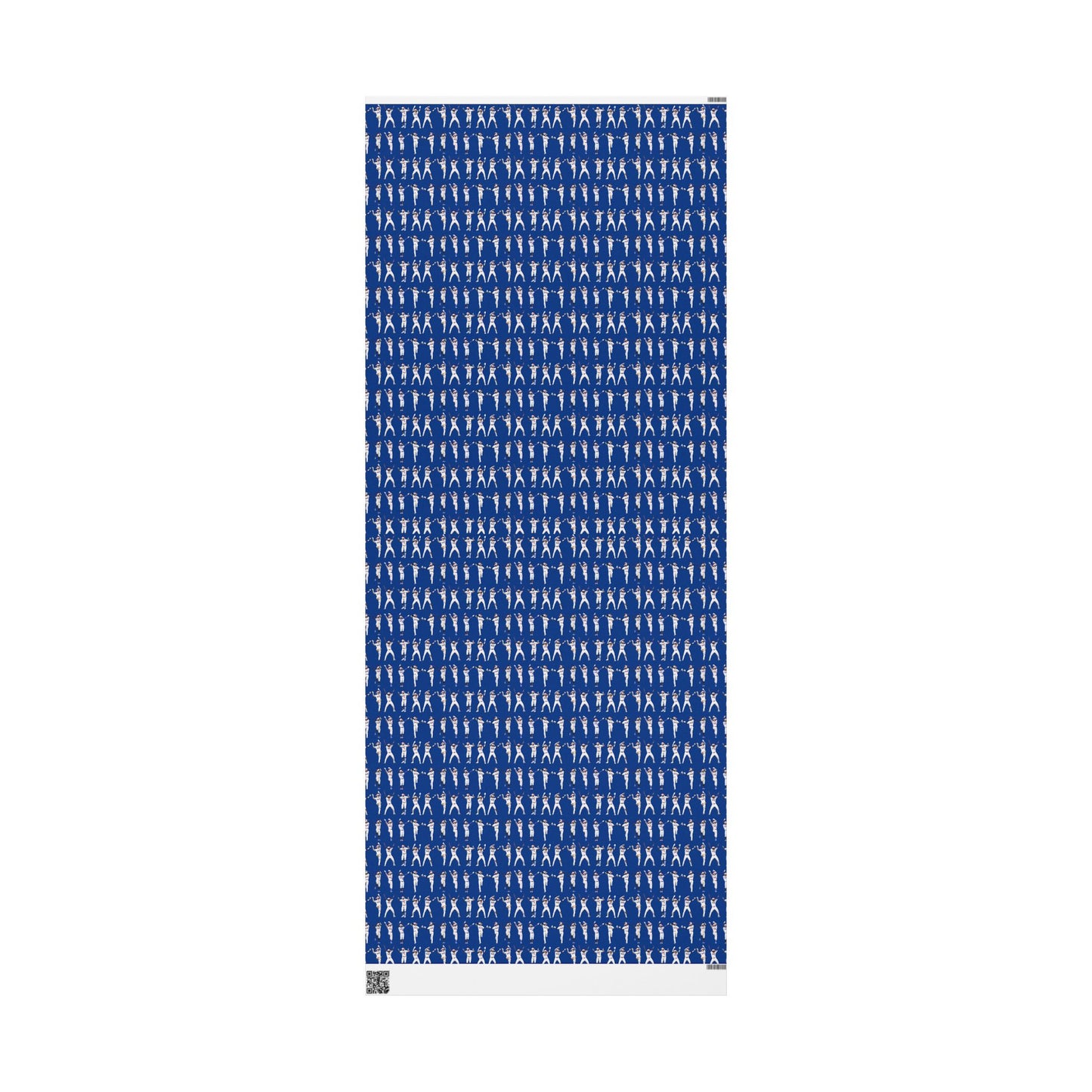 Boys in Blue Holiday Wrapping Paper, Baseball Wrapping Paper - Celebration Dance Edition, BLUE