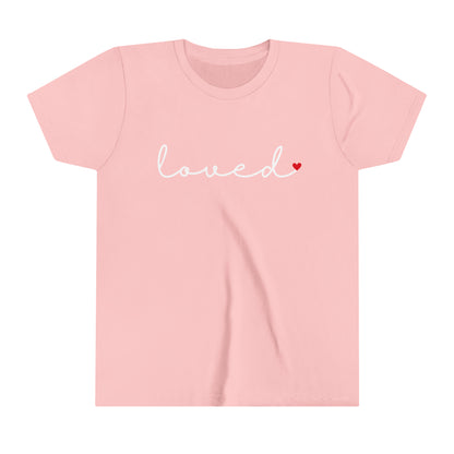 Youth Loved Shirt, Youth Valentine's Shirt, Kids Valentine's Day Shirt