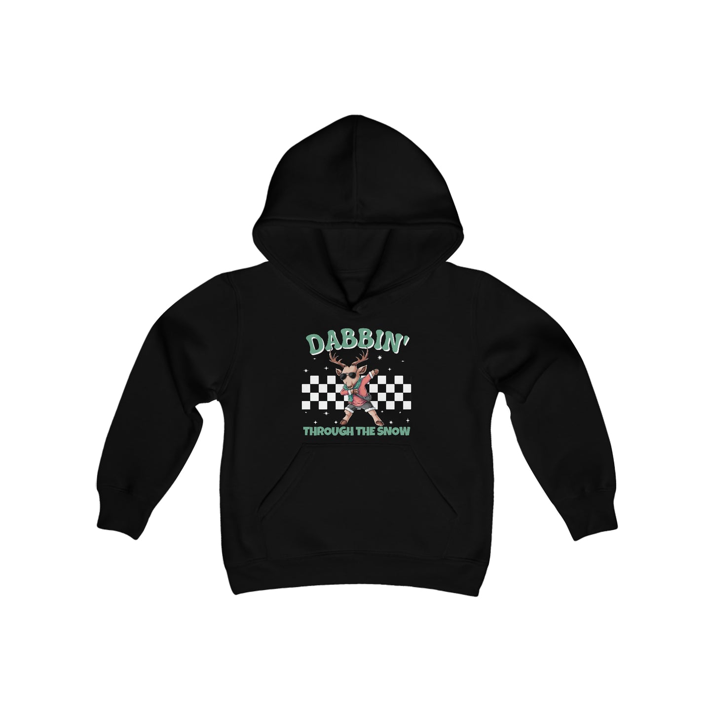 Youth Christmas Hoodie, Dabbin' Through The Snow, Kids Christmas Hoodie, Teen Christmas Hoodie, Boys Christmas Hoodie