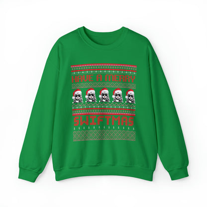 Adult Merry Swiftmas Fair Isle Ugly Christmas Sweater Sweatshirt - Taylor Swift Inspired Holiday Apparel