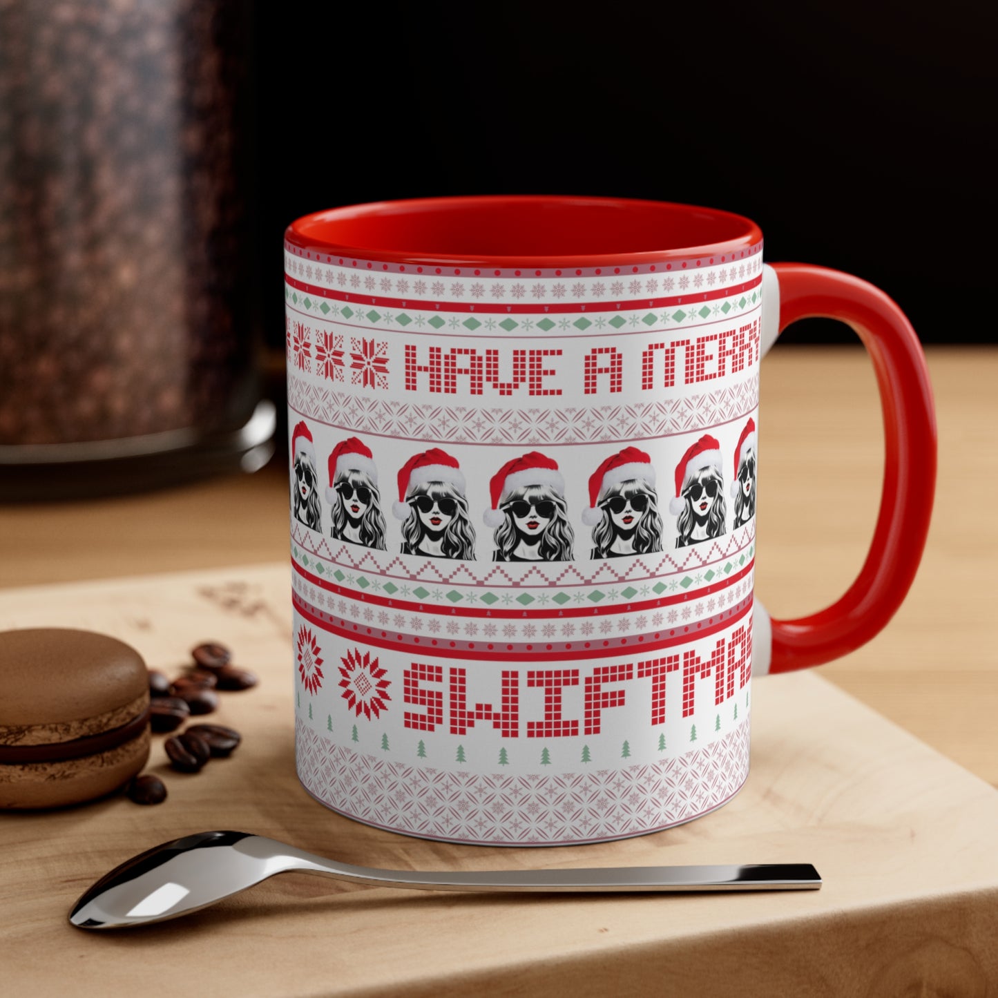 Merry Swiftmas Coffee Cup, Taylor Swift Coffee Cup, Swiftie Gift