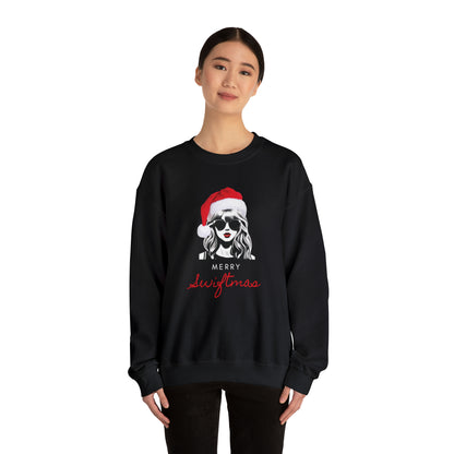 Adult Merry Swiftmas Adult Sweatshirt - Taylor Swift Inspired Holiday Apparel