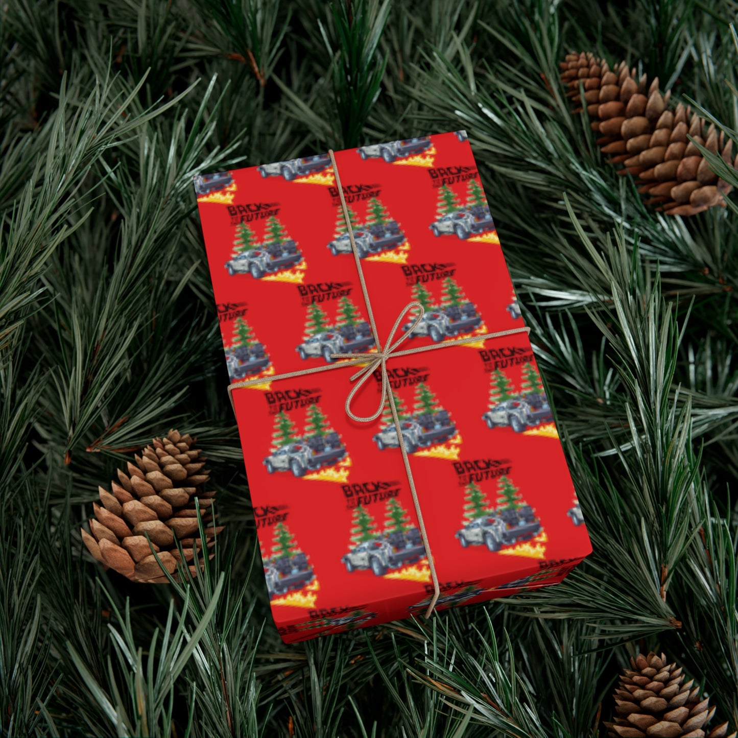 Back To The Future Wrapping Paper, Back To The Future Christmas Gift Wrap, Back To The Future Gift,