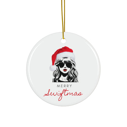 Merry Swiftmas Ornament, Taylor Swift Ornament, Swiftie Gift, Taylor Swift Christmas Gift