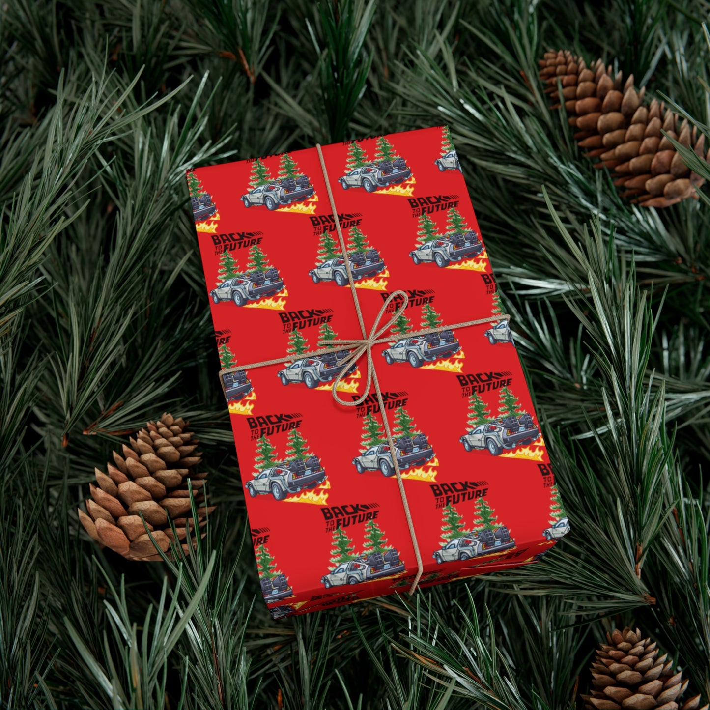 Back To The Future Wrapping Paper, Back To The Future Christmas Gift Wrap, Back To The Future Gift,