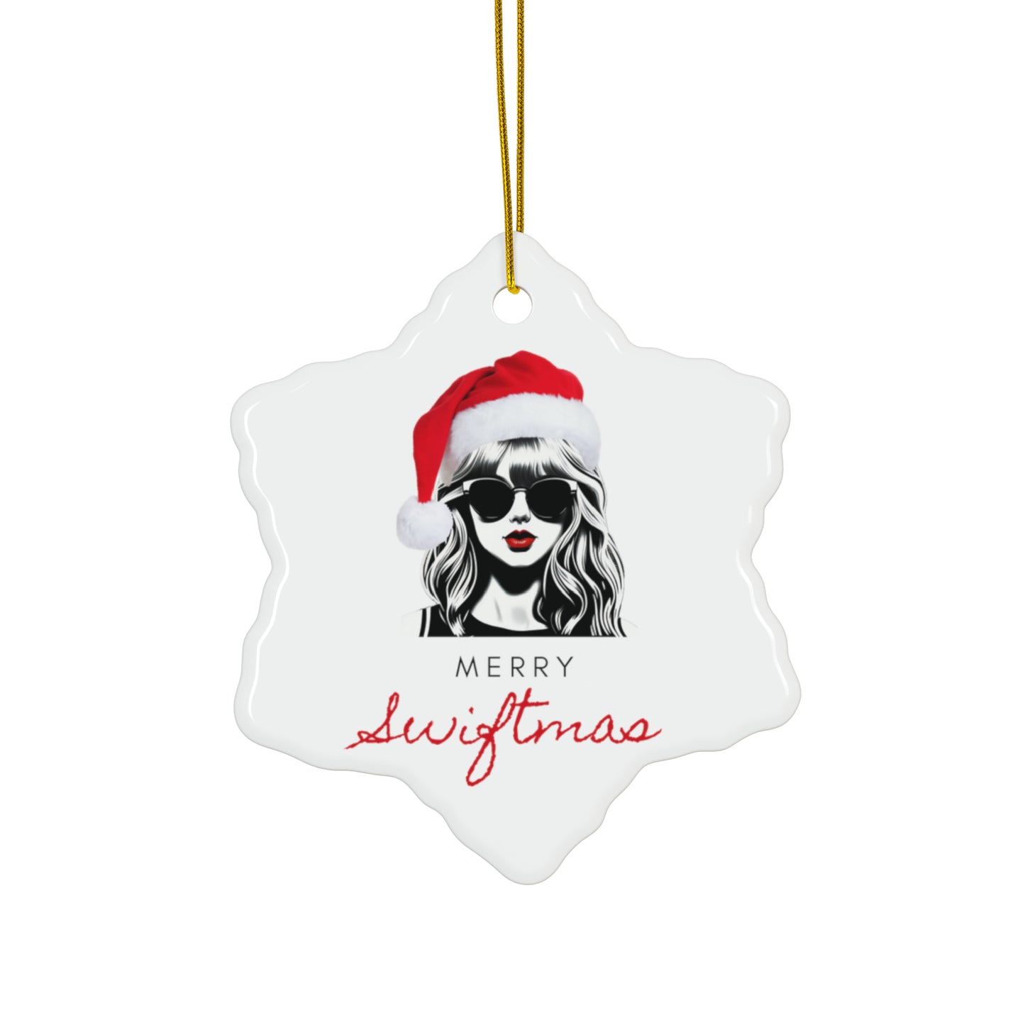 Merry Swiftmas Ornament, Taylor Swift Ornament, Swiftie Gift, Taylor Swift Christmas Gift