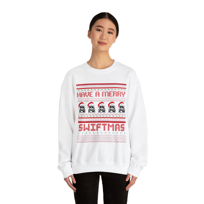 Adult Merry Swiftmas Fair Isle Ugly Christmas Sweater Sweatshirt - Taylor Swift Inspired Holiday Apparel