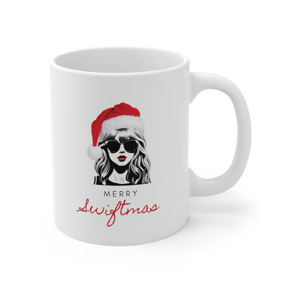 Merry Swiftmas Coffee Cup, Taylor Swift Coffee Cup, Swiftie Gift