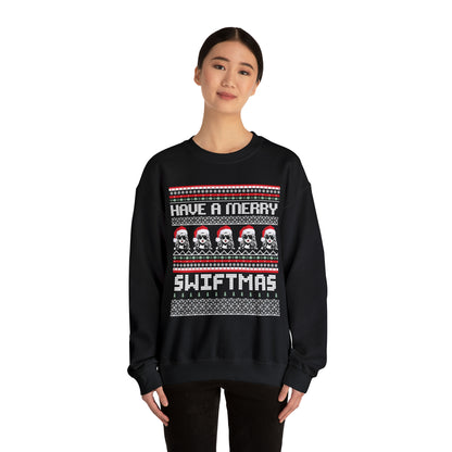 Adult Merry Swiftmas Fair Isle Ugly Christmas Sweater Sweatshirt - Taylor Swift Inspired Holiday Apparel