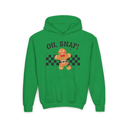 Gingerbread Man, Youth Christmas Sweatshirt, Kids Christmas Shirt, Oh Snap Sweatshirt