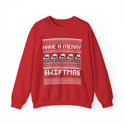 Adult Merry Swiftmas Fair Isle Ugly Christmas Sweater Sweatshirt - Taylor Swift Inspired Holiday Apparel