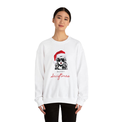 Adult Merry Swiftmas Adult Sweatshirt - Taylor Swift Inspired Holiday Apparel