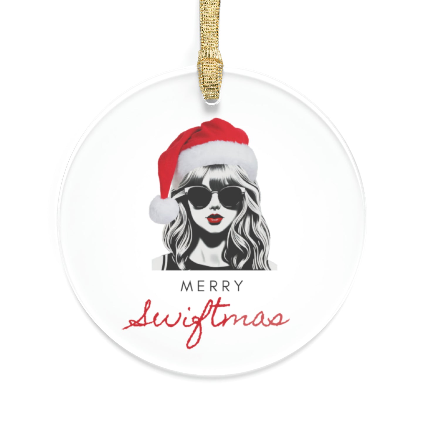 Merry Swiftmas Acrylic Ornament, Taylor Swift Ornament, Swiftie Gift, Taylor Swift Christmas Gift