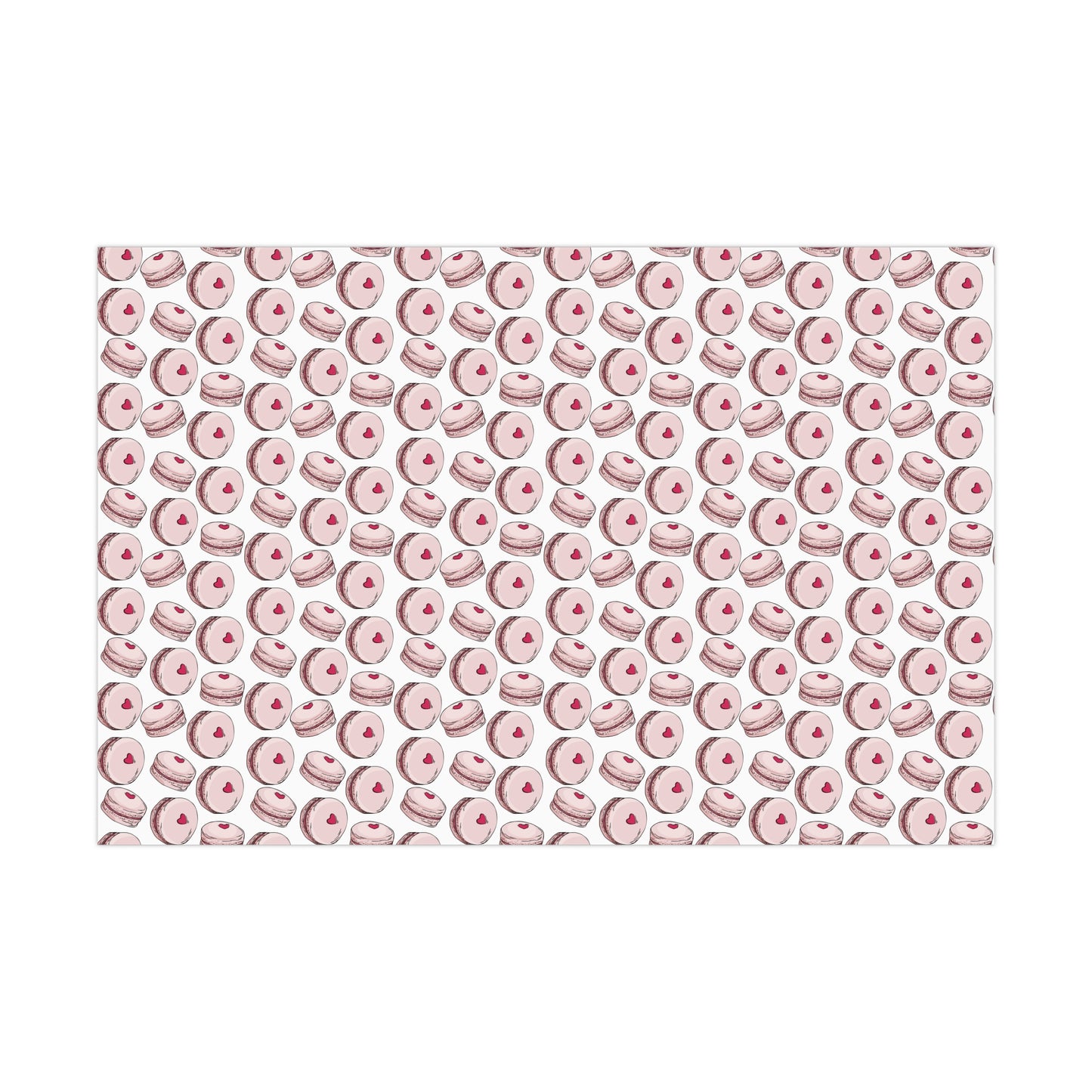 Valentine's Day Wrapping Paper, Macrons Wrapping Paper, Vday Gift, Valetine's Wrapping Paper