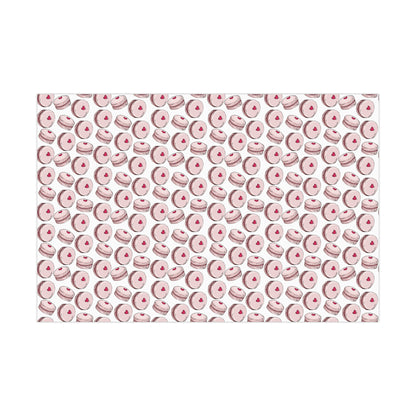 Valentine's Day Wrapping Paper, Macrons Wrapping Paper, Vday Gift, Valetine's Wrapping Paper