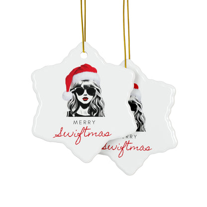 Merry Swiftmas Ornament, Taylor Swift Ornament, Swiftie Gift, Taylor Swift Christmas Gift