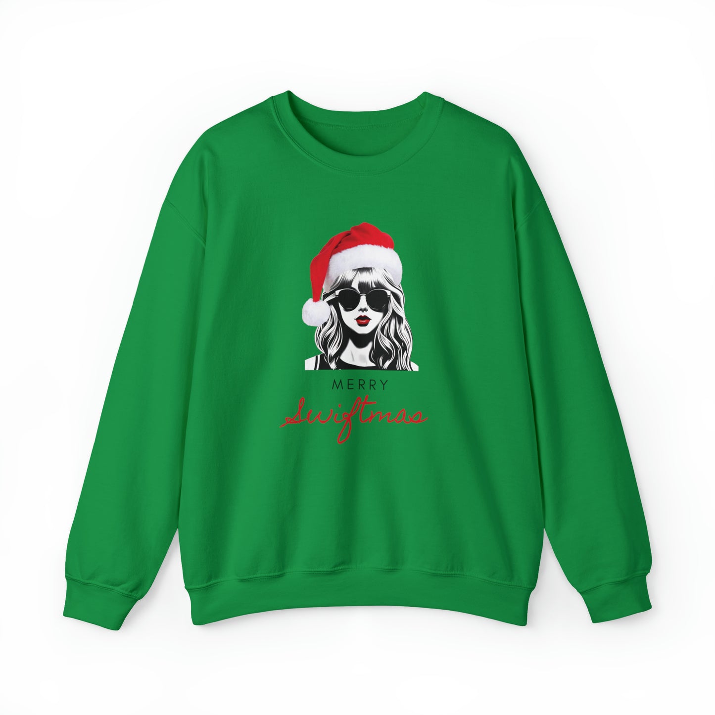 Adult Merry Swiftmas Adult Sweatshirt - Taylor Swift Inspired Holiday Apparel