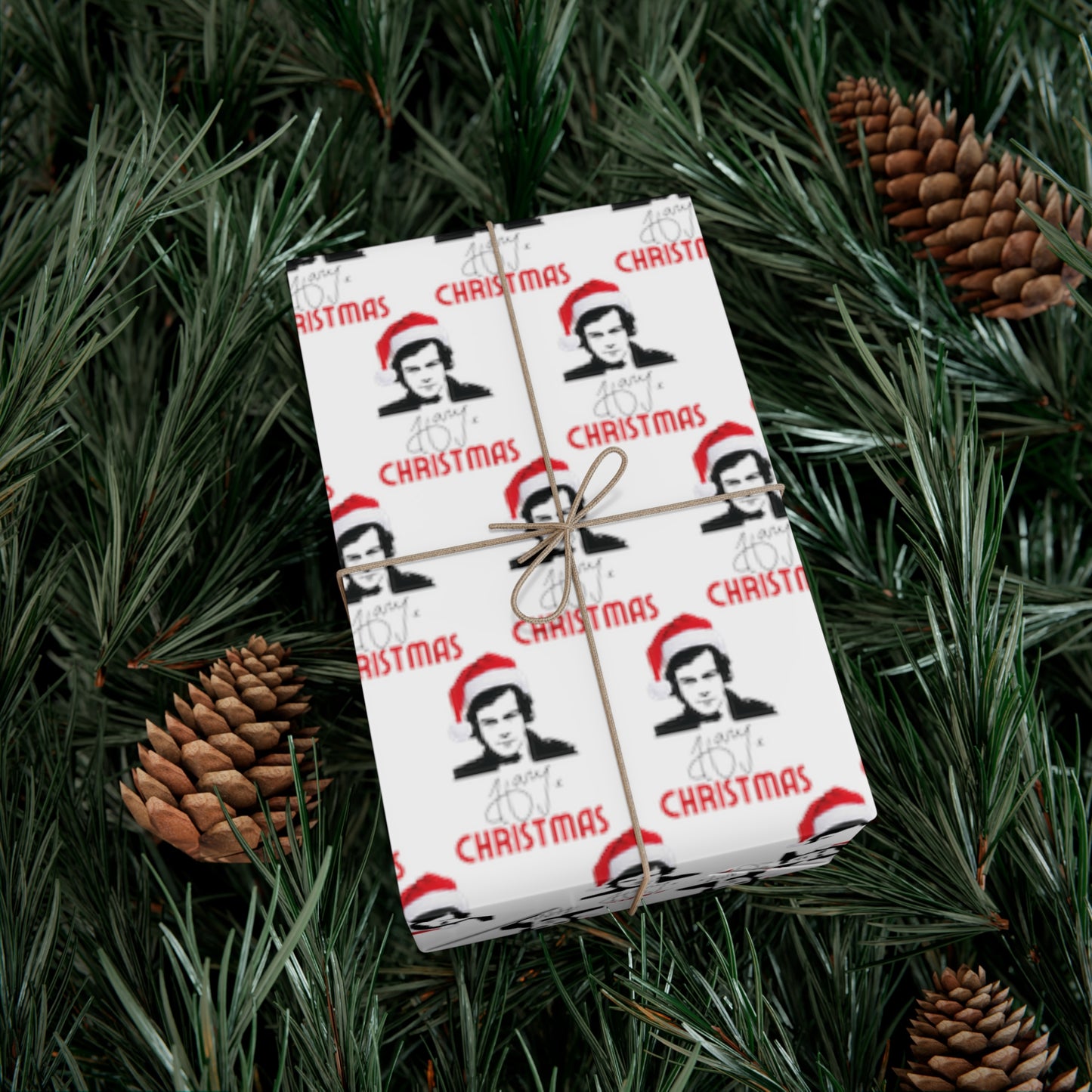 Harry Styles "Harry Christmas" Christmas Wrapping Paper, Harry Styles Holiday Gift Wrap, Harry Styles Gift