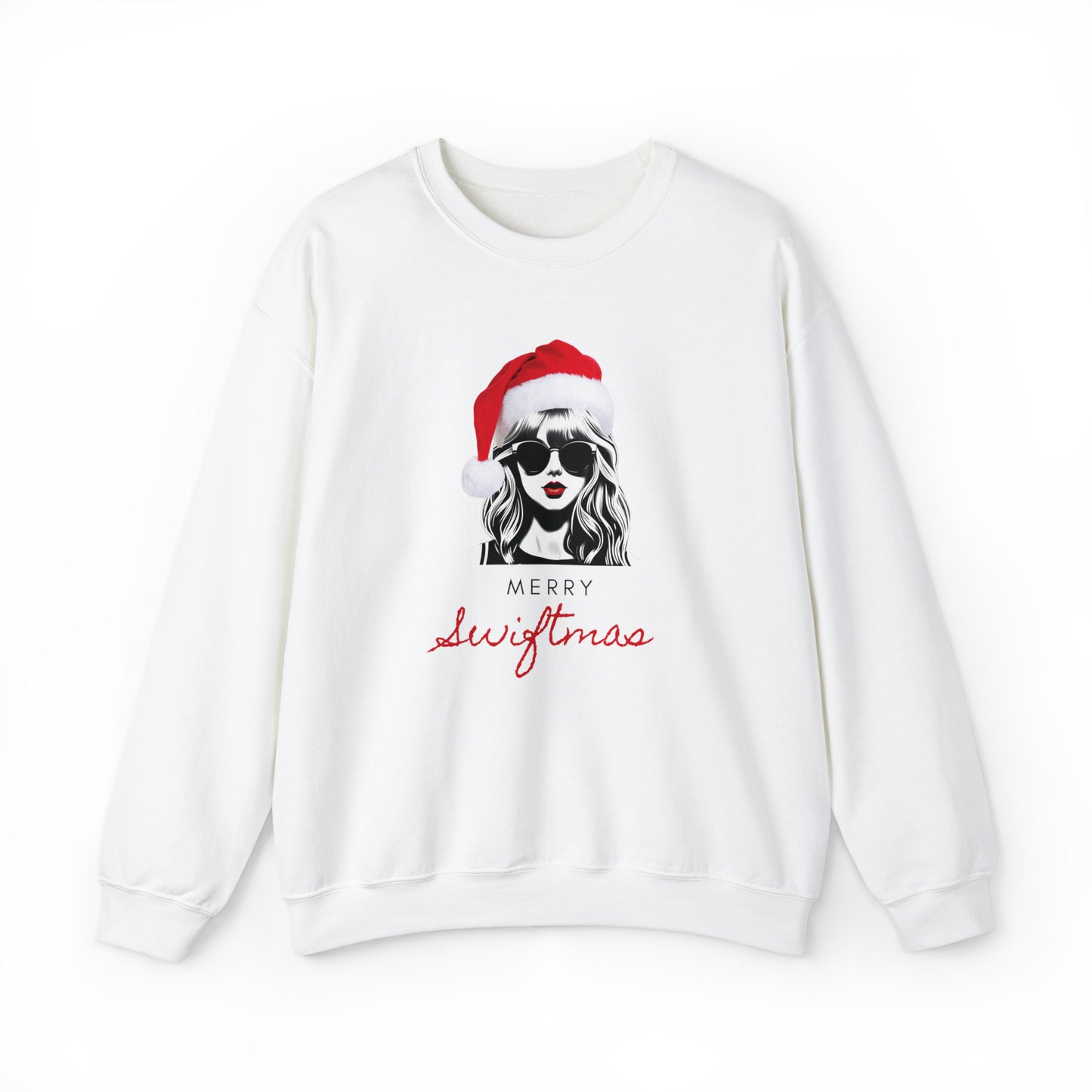 Adult Merry Swiftmas Adult Sweatshirt - Taylor Swift Inspired Holiday Apparel