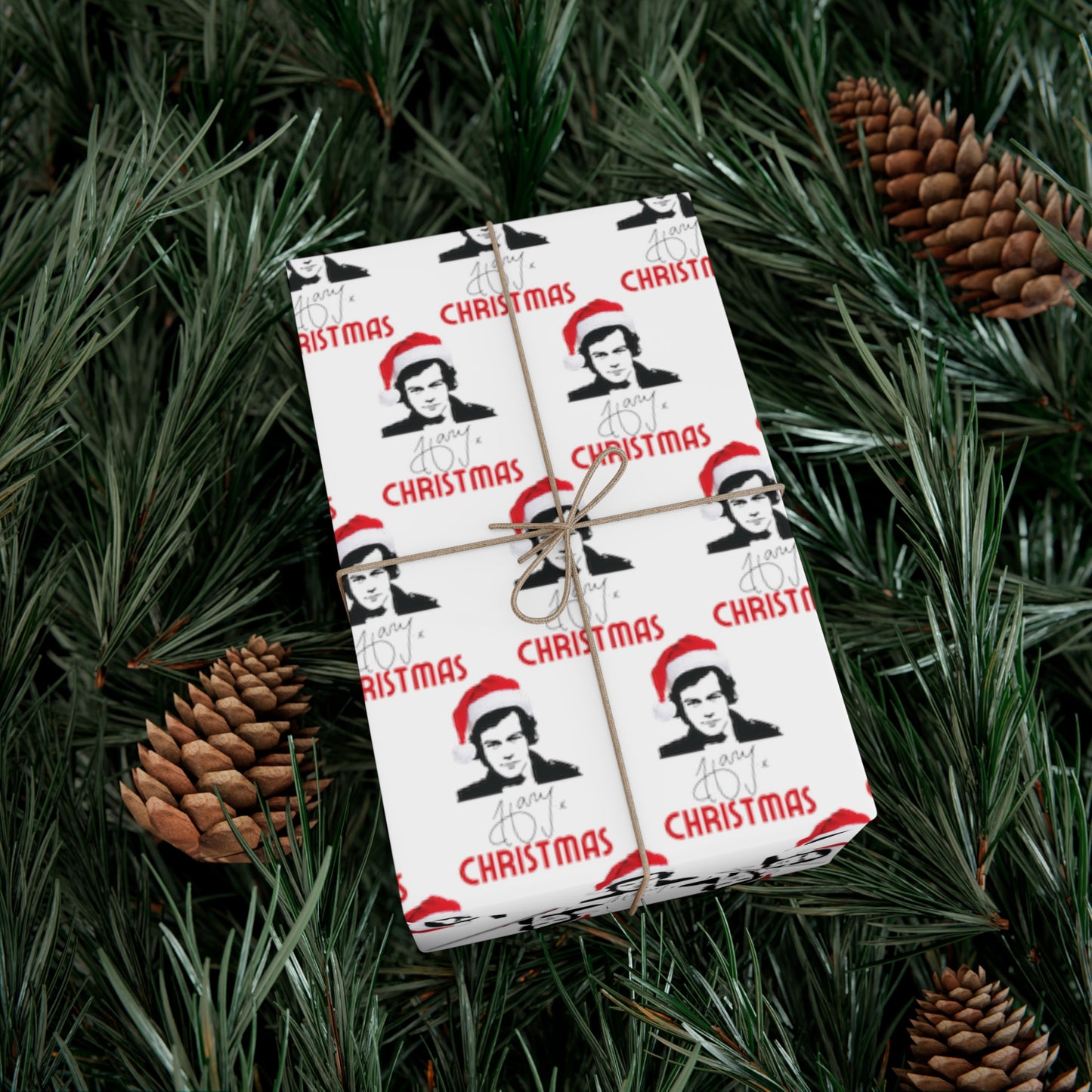 Harry Styles "Harry Christmas" Christmas Wrapping Paper, Harry Styles Holiday Gift Wrap, Harry Styles Gift