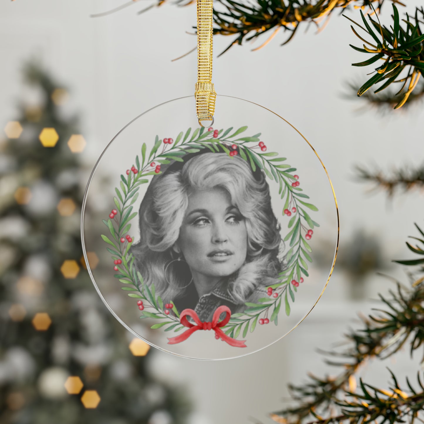 Dolly Parton Christmas Ornament, Dolly Parton Ornament, Dolly Parton Gift, Dolly Parton Gift