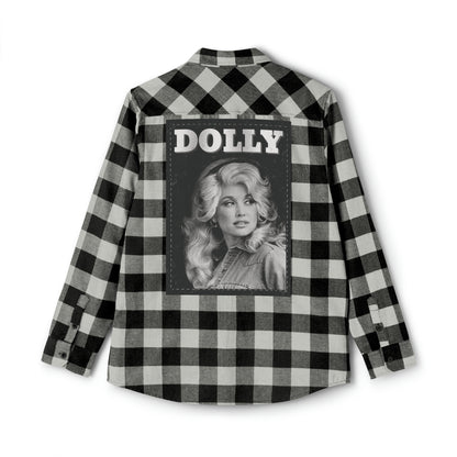 Upcycled Vintage Dolly Parton Flannel Shirt, Dolly Parton Flannel, Dolly Parton Fashion