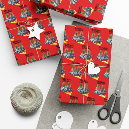 Back To The Future Wrapping Paper, Back To The Future Christmas Gift Wrap, Back To The Future Gift,