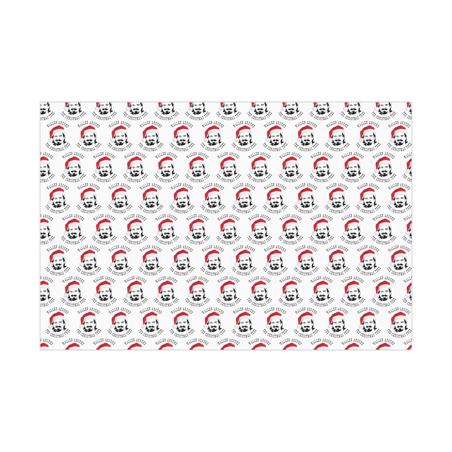 Morgan Wallen "Wallen Around The Christmas Tree" Christmas Wrapping Paper, Morgan Wallen Holiday Gift Wrap, Morgan Wallen Gift