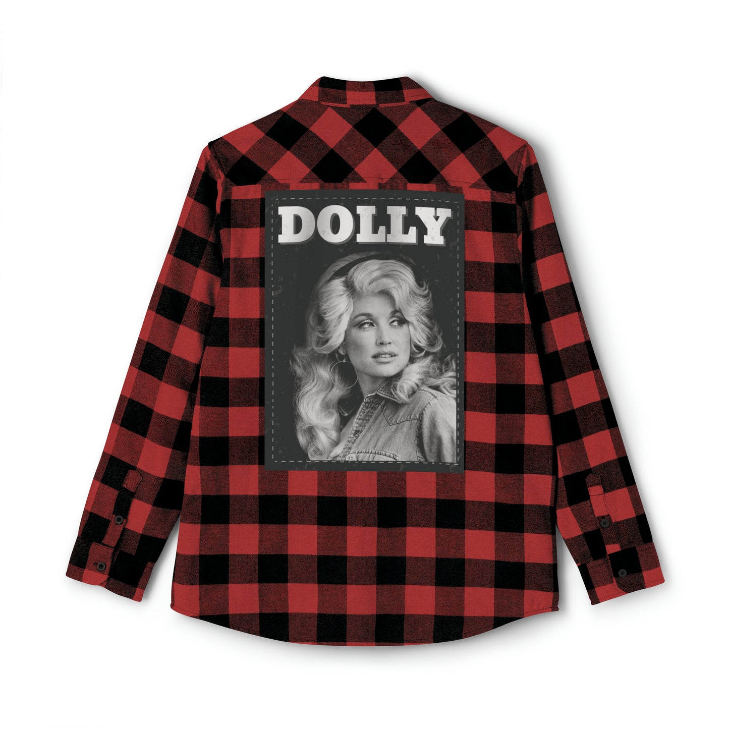 Upcycled Vintage Dolly Parton Flannel Shirt, Dolly Parton Flannel, Dolly Parton Fashion