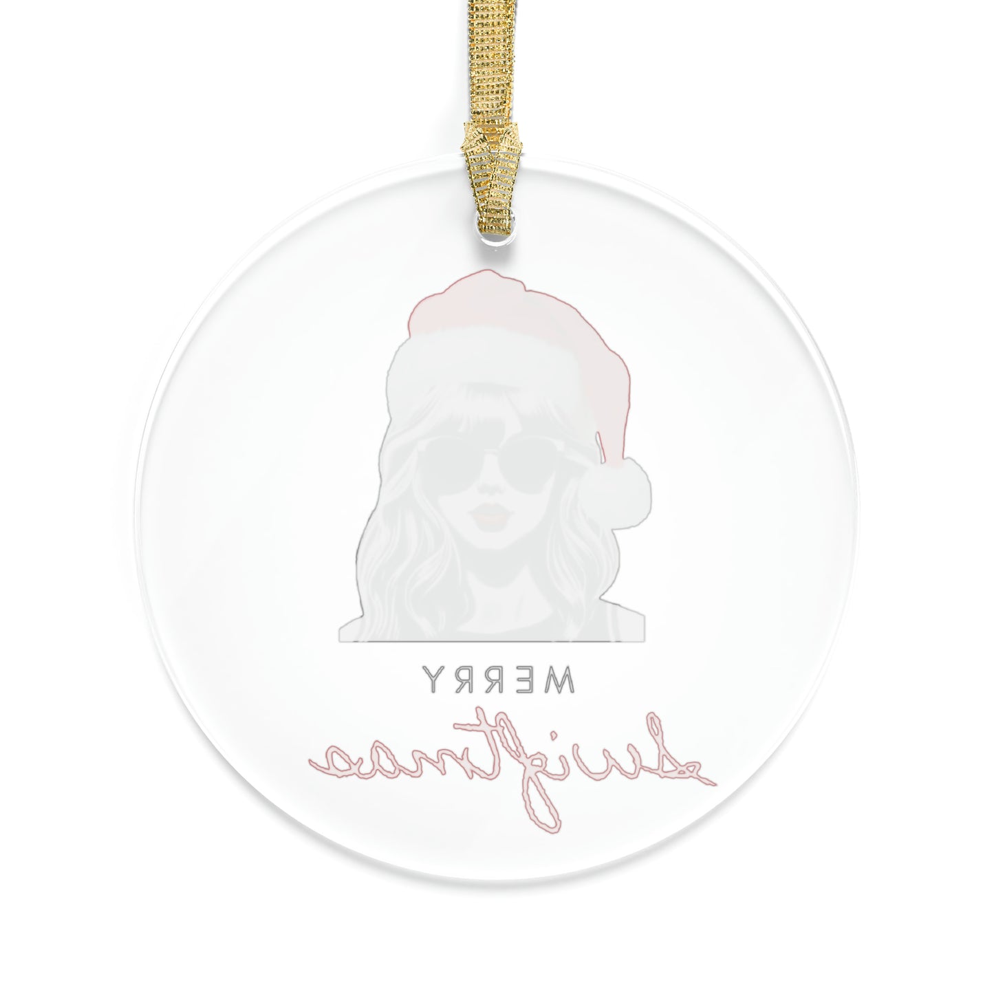 Merry Swiftmas Acrylic Ornament, Taylor Swift Ornament, Swiftie Gift, Taylor Swift Christmas Gift