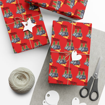 Back To The Future Wrapping Paper, Back To The Future Christmas Gift Wrap, Back To The Future Gift,