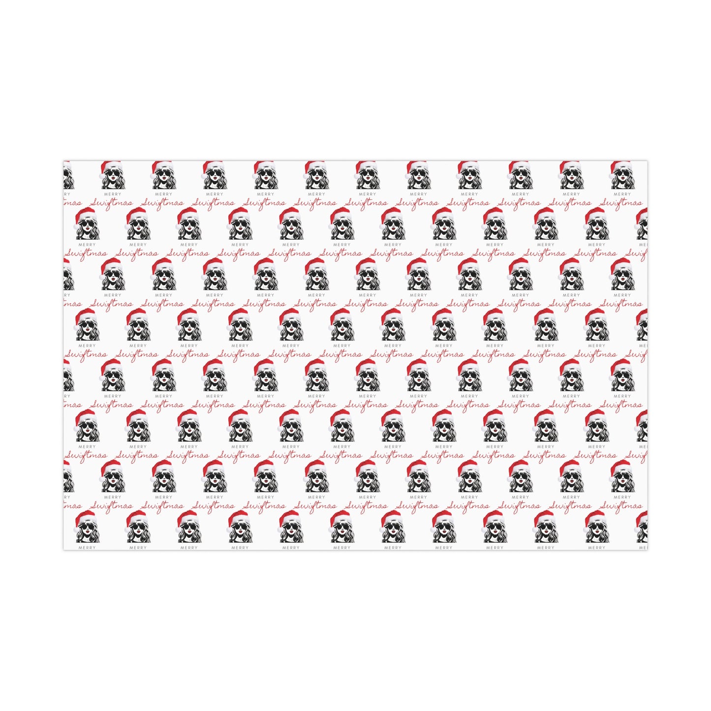 Taylor Swift "Merry Swiftmas" Christmas Wrapping Paper, Swiftie Holiday Gift Wrap, Taylor Swift Gift