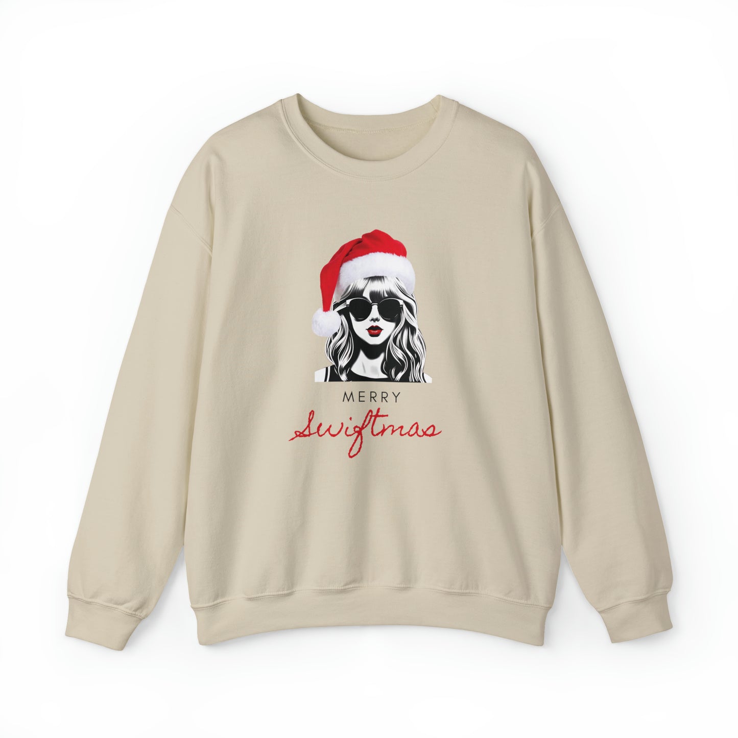 Adult Merry Swiftmas Adult Sweatshirt - Taylor Swift Inspired Holiday Apparel