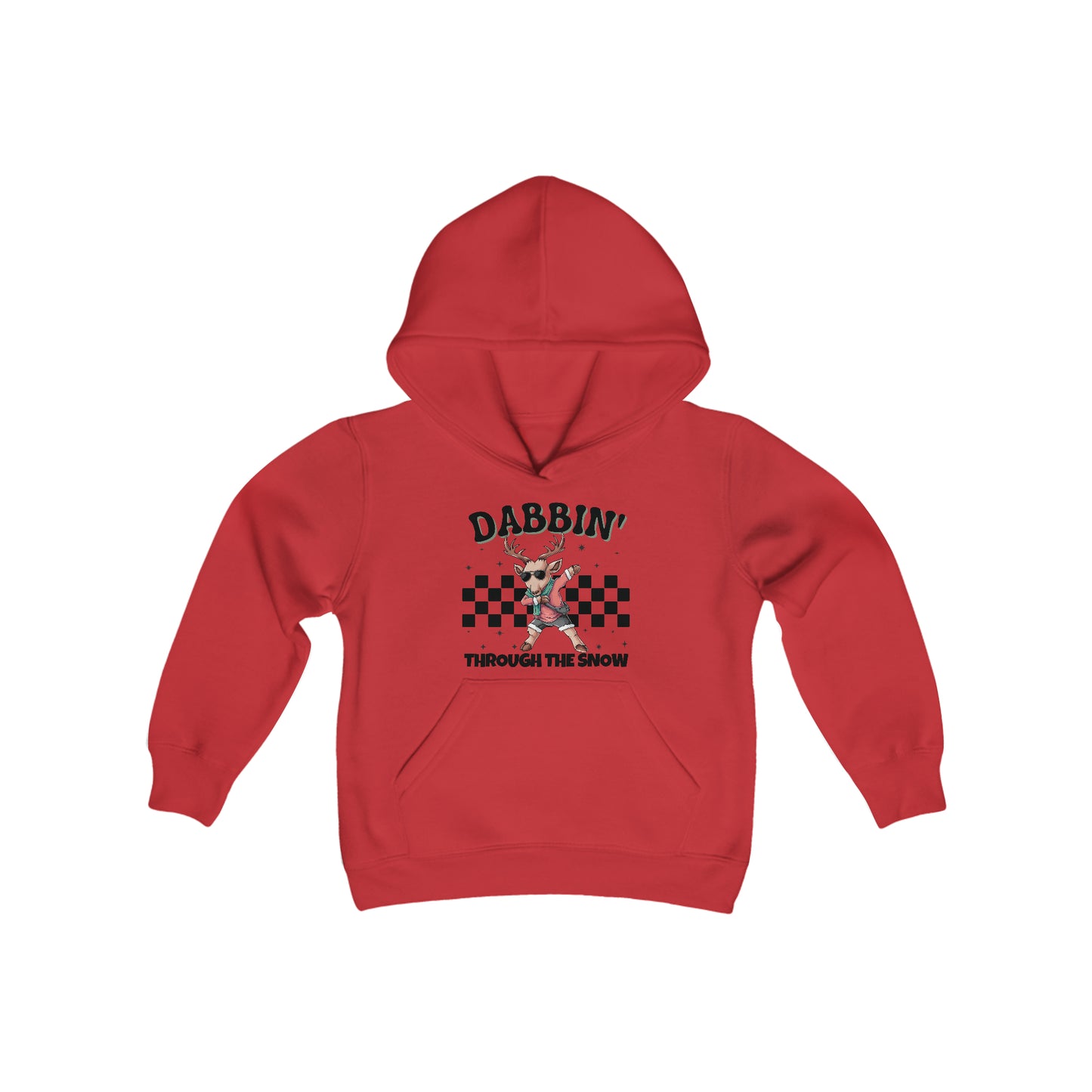 Youth Christmas Hoodie, Dabbin' Through The Snow, Kids Christmas Hoodie, Teen Christmas Hoodie, Boys Christmas Hoodie