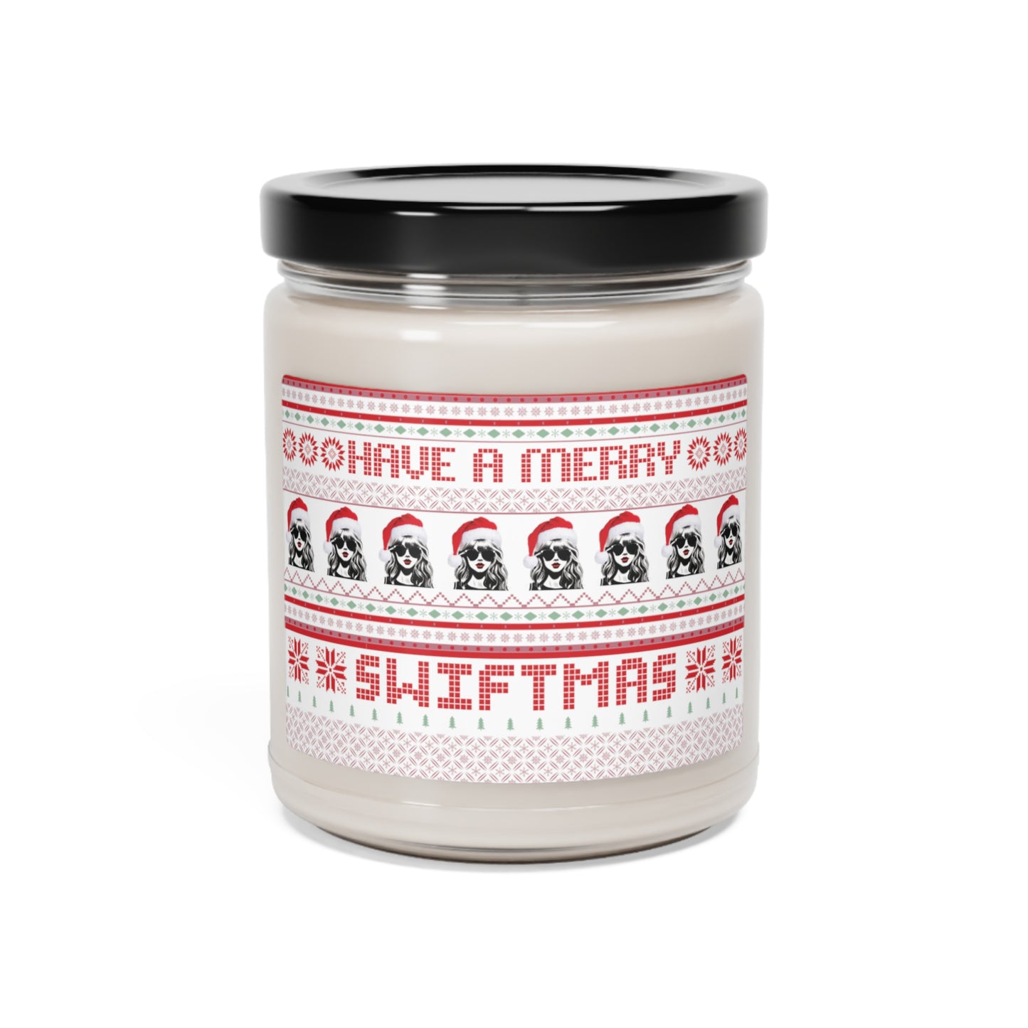 Merry Swiftmas Christmas Candle, Fair Isle, Ugly Christmas Sweater, Swiftie Gift Scented Soy Candle, Taylor Swift gift