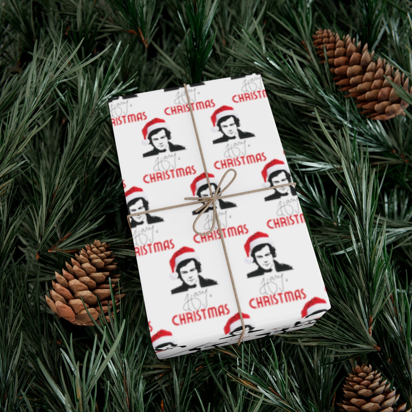 Harry Styles "Harry Christmas" Christmas Wrapping Paper, Harry Styles Holiday Gift Wrap, Harry Styles Gift