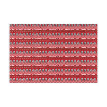 Red Taylor Swift "Merry Swiftmas" Christmas Wrapping Paper, Swiftie Holiday Gift Wrap, Taylor Swift Gift, Fair Isle Sweater