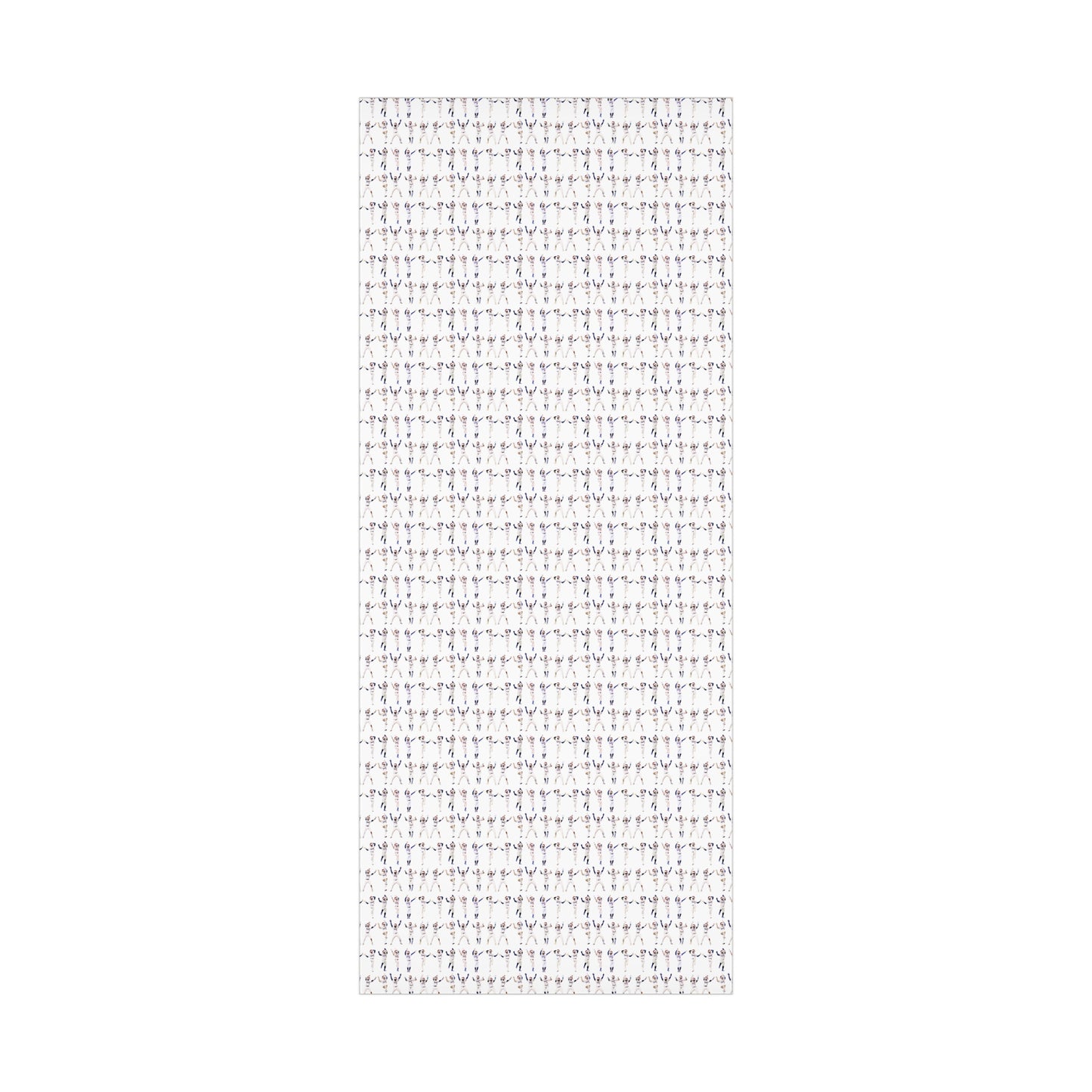 Boys in Blue Holiday Wrapping Paper, Baseball Wrapping Paper - Celebration Dance Edition, White