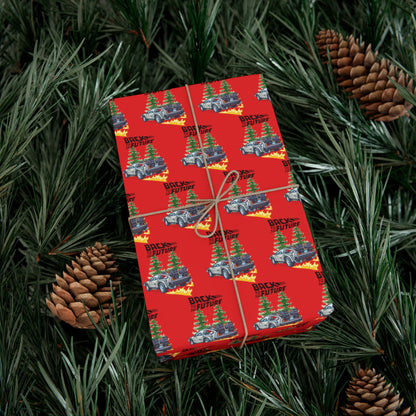 Back To The Future Wrapping Paper, Back To The Future Christmas Gift Wrap, Back To The Future Gift,