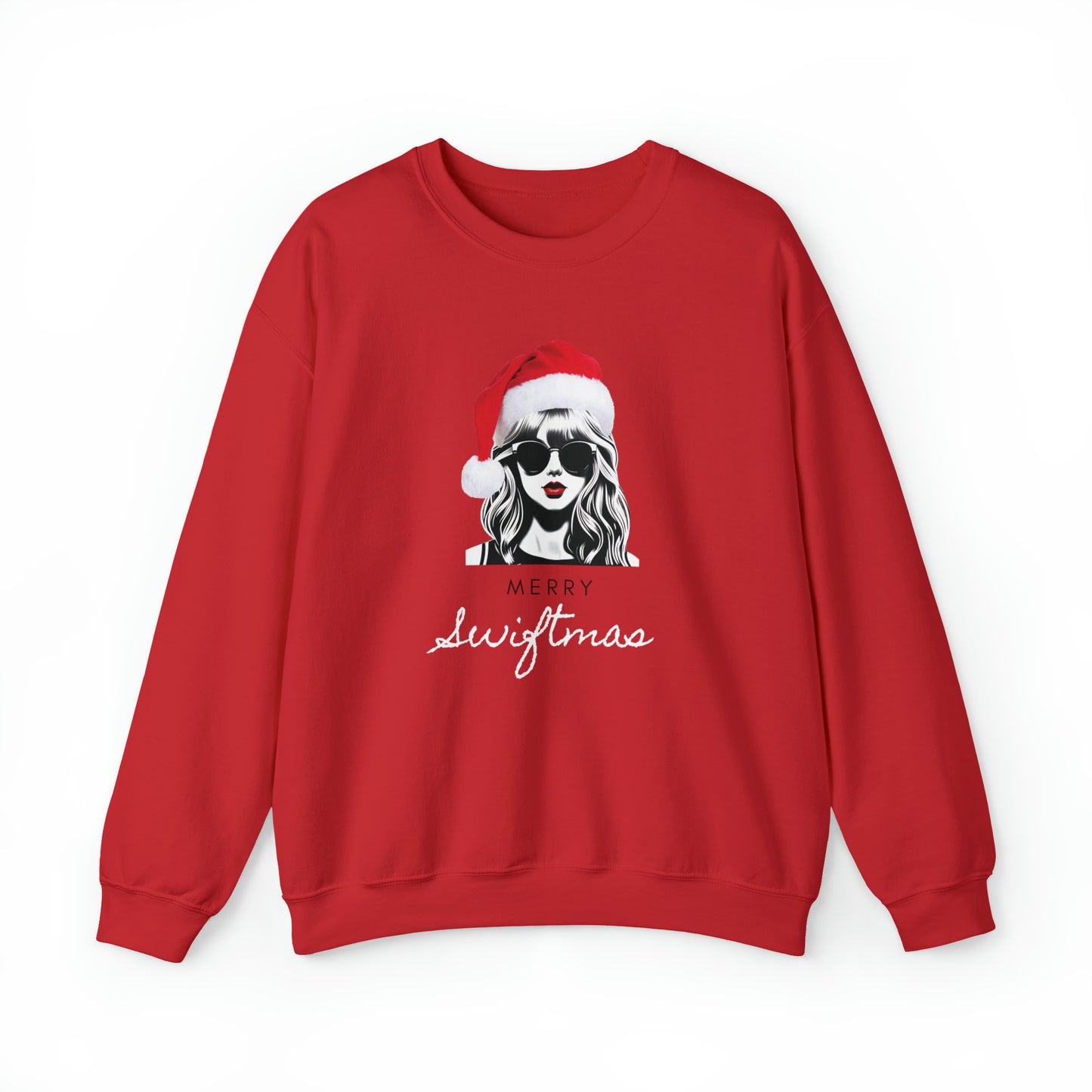 Adult Merry Swiftmas Adult Sweatshirt - Taylor Swift Inspired Holiday Apparel