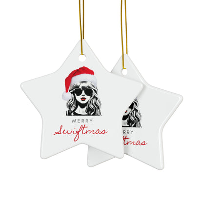 Merry Swiftmas Ornament, Taylor Swift Ornament, Swiftie Gift, Taylor Swift Christmas Gift