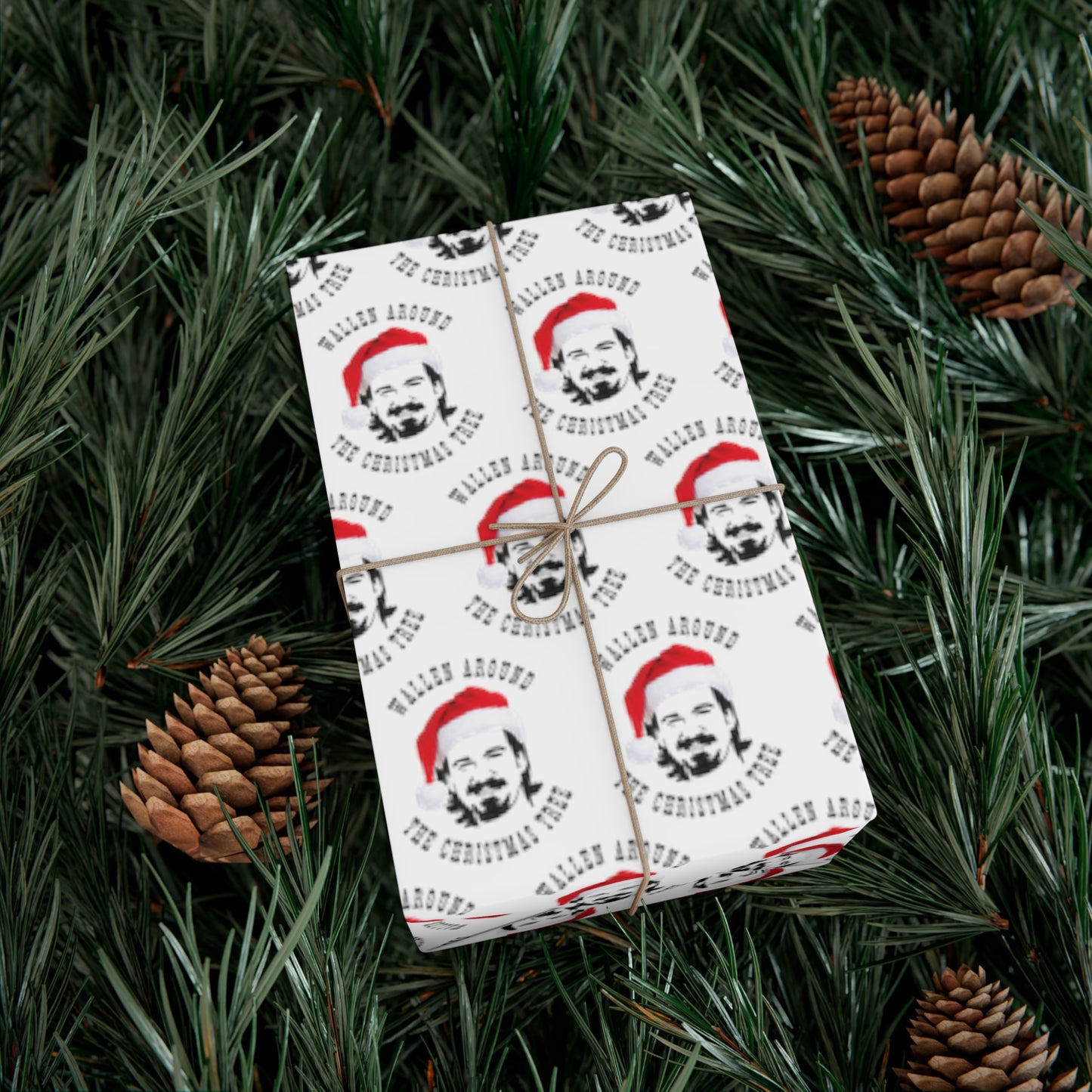 Morgan Wallen "Wallen Around The Christmas Tree" Christmas Wrapping Paper, Morgan Wallen Holiday Gift Wrap, Morgan Wallen Gift