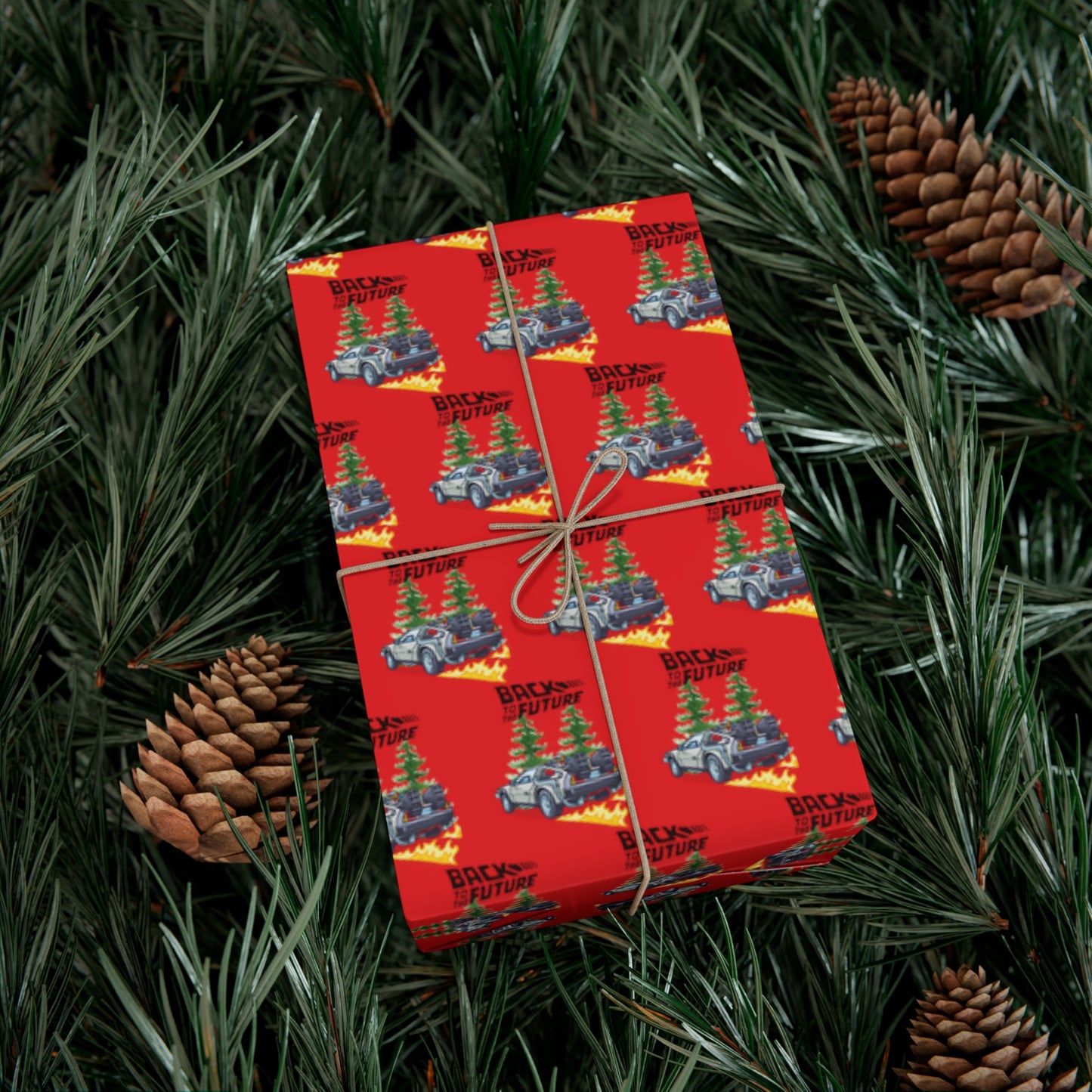 Back To The Future Wrapping Paper, Back To The Future Christmas Gift Wrap, Back To The Future Gift,