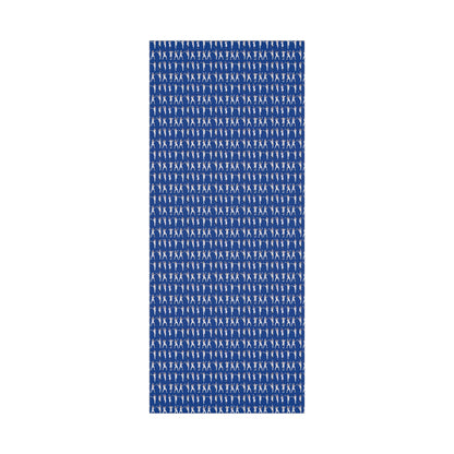 Boys in Blue Holiday Wrapping Paper, Baseball Wrapping Paper - Celebration Dance Edition, Dodger Blue