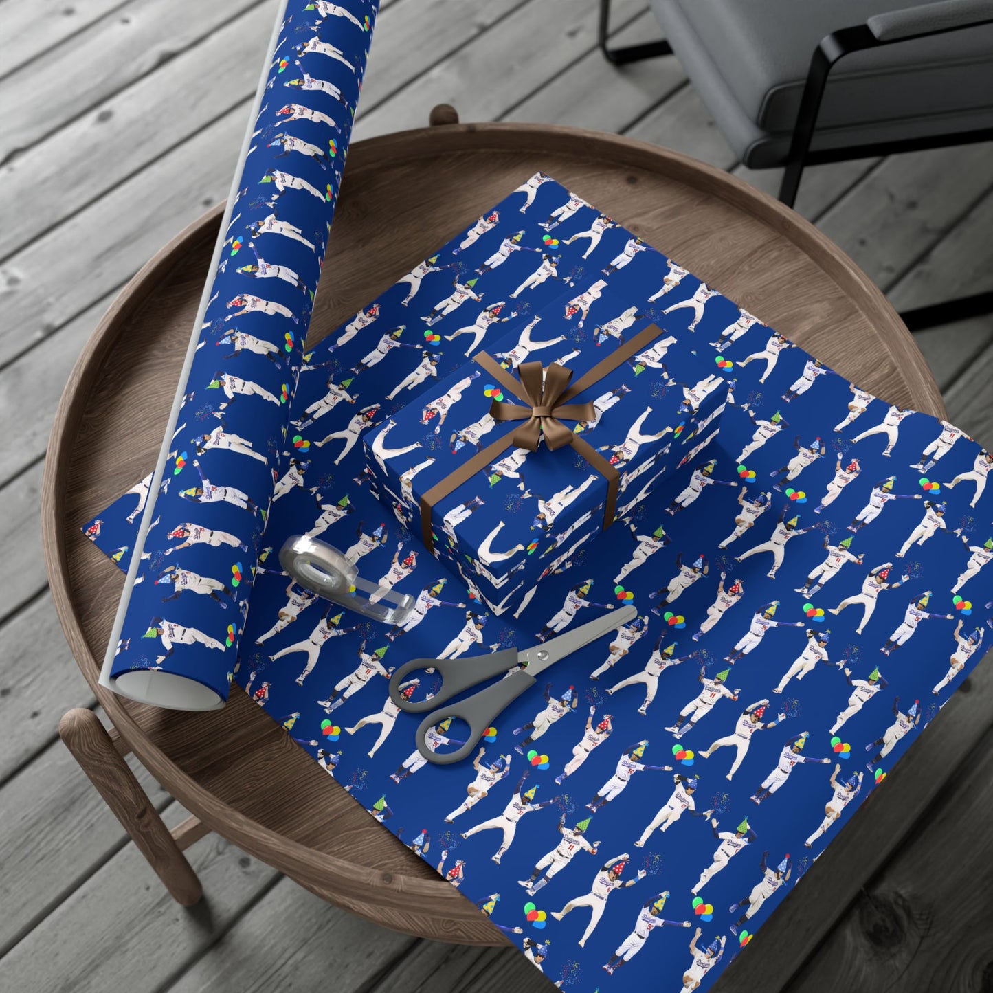Boys in Blue Birthday Wrapping Paper - Celebration Dance Edition