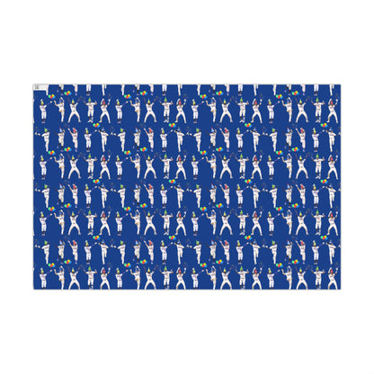 Boys in Blue Birthday Wrapping Paper - Celebration Dance Edition